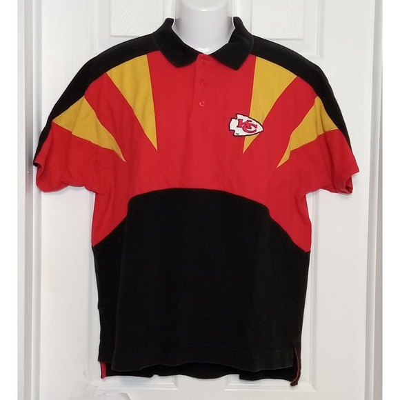 Vantage 90 's Kansas City Chiefs Apex One Polo Large - Picture 1 of 6